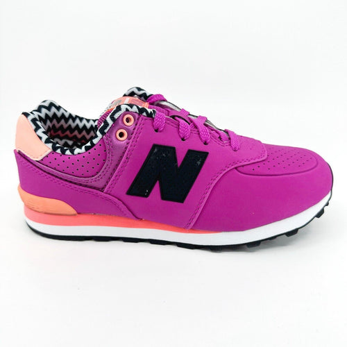 New Balance 574 Classics Magenta Black Kids Running Sneakers KL574A3P