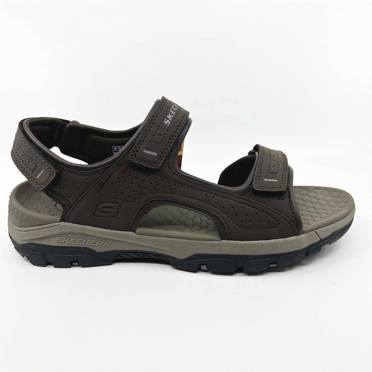 Skechers Tresmen Garo Chocolate Brown Mens Sandal Relaxed Fit Slip-On