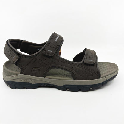 Skechers Tresmen Garo Chocolate Brown Mens Sandal Relaxed Fit Slip-On