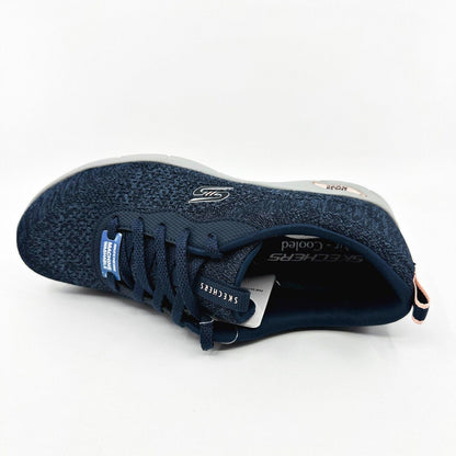 Skechers Arch Fit Refine Lavish Wish Navy Womens Size 6.5 Athletic Sneakers