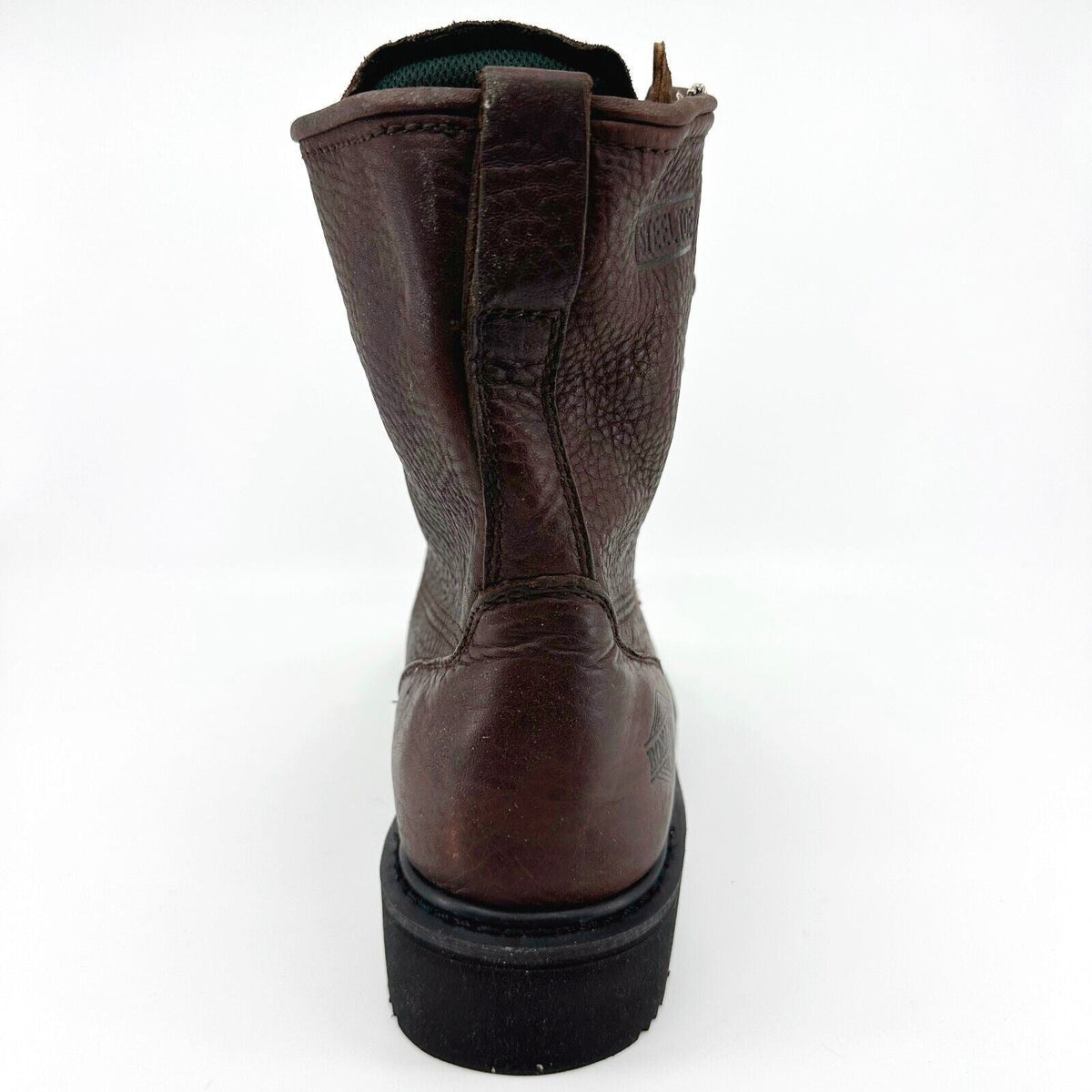 Bonanza 8" Kiltie Lacer Brown Oiled Leather Mens Steel Toe Work Boots BAT817