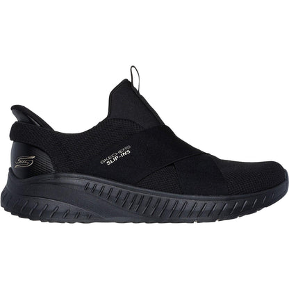 Women's Wide Fit Skechers 117505 Slip-ins Bobs Sport Squad Chaos Trainers