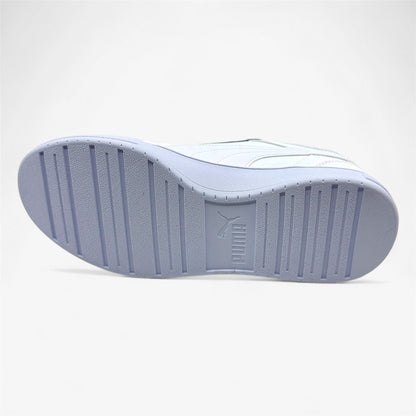 PUMA Caven White Gray Violet Mens Athletic Sneaker