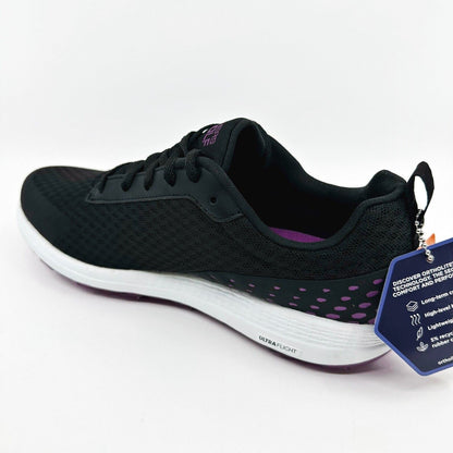Skechers Go Golf Max Fairway 2 Black Purple Womens Spikeless Shoes