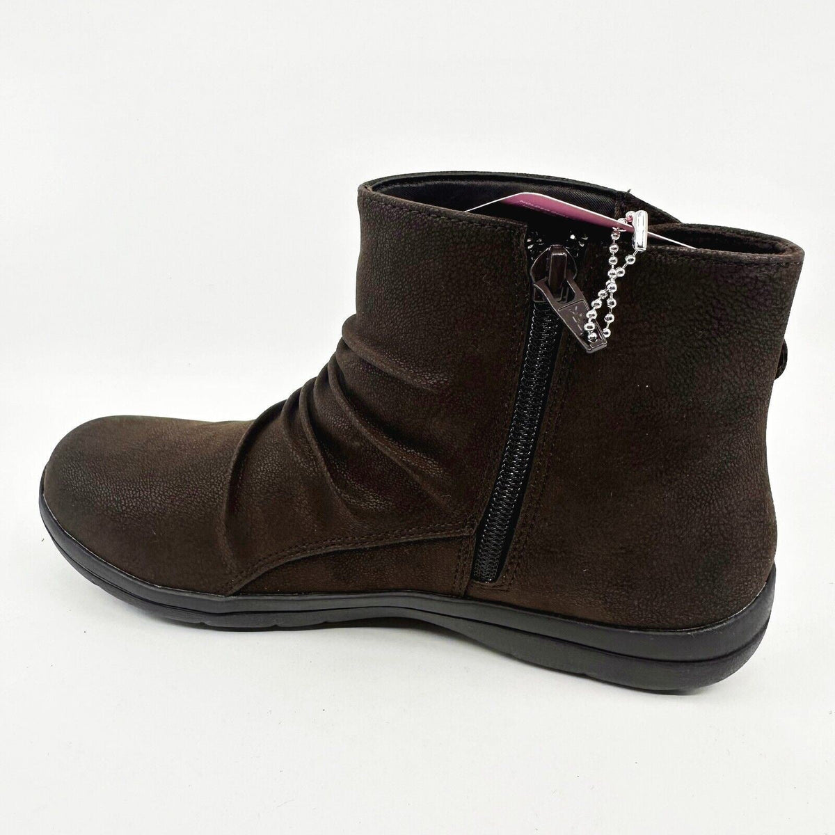 Skechers Lite Step Tricky Chocolate Womens Size 6.5 Ankle Boots