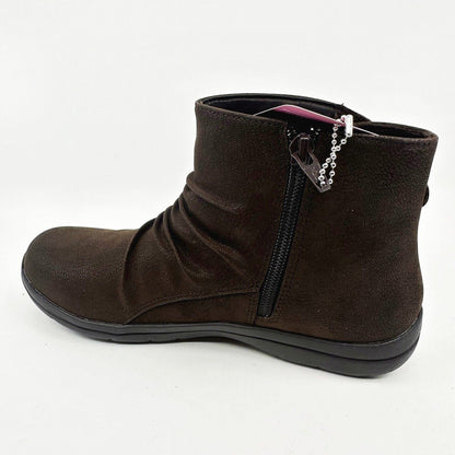 Skechers Lite Step Tricky Chocolate Womens Size 6.5 Ankle Boots