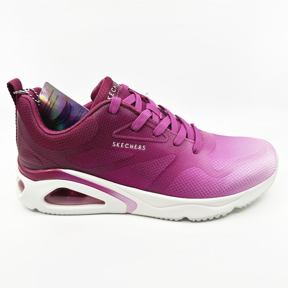 Skechers Tres Air Uno Brighten Up Pink Multi Womens  Athletic Sneakers