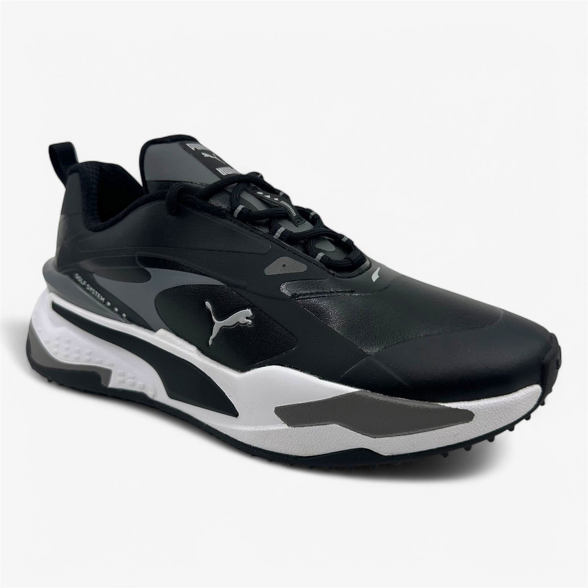 PUMA GS Fast Black Quiet Shade Womens Waterproof Golf Shoes