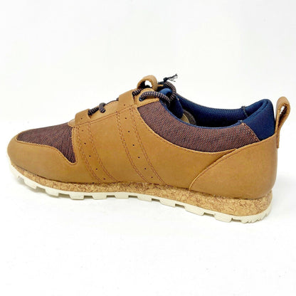 Clae Mills Grizzly Leather Nylon Canvas Brown Mens Premium Casual Shoes