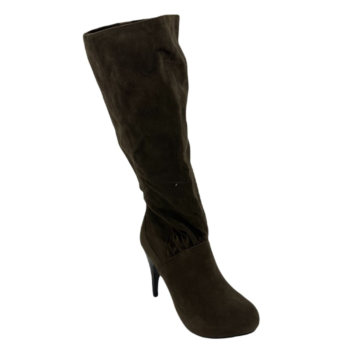 Forever 21 Taupe Dark Brown Knee High Womens Heel Stiletto Casual Boots