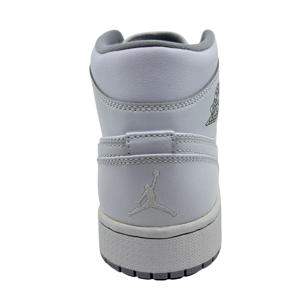 Jordan 1 Mid White Wolf Grey Mens Athletic Sneaker