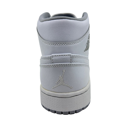 Jordan 1 Mid White Wolf Grey Mens Athletic Sneaker