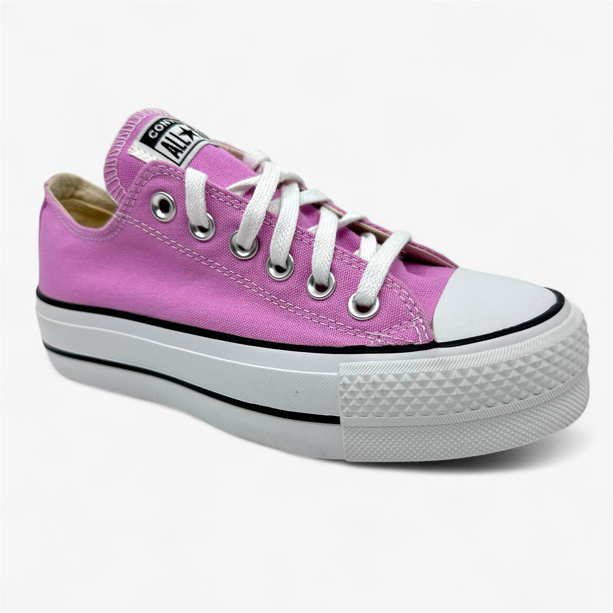 Converse CTAS Lift Ox Pink Peony White Womens Size 6 Athletic Sneaker