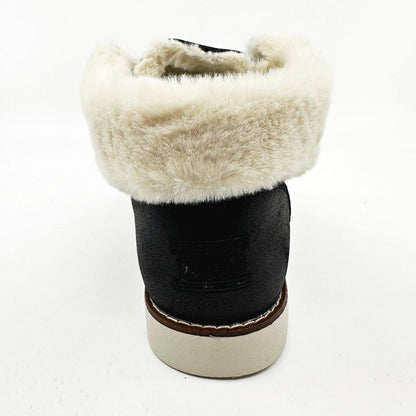 Skechers Chill Lugs Carefree Cozy Black Womens Size 7 Shearling Boots