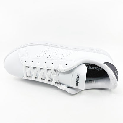 Adidas Advantage Cloud White Trace Grey Mens Athletic Sneakers