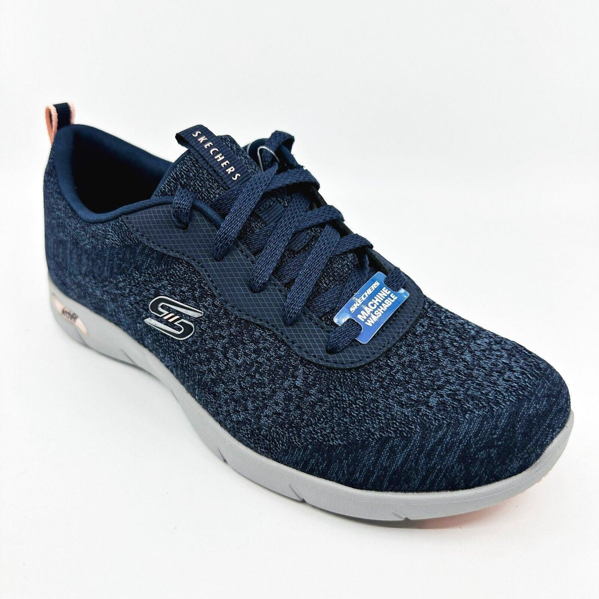 Skechers Arch Fit Refine Lavish Wish Navy Womens Size 6.5 Athletic Sneakers