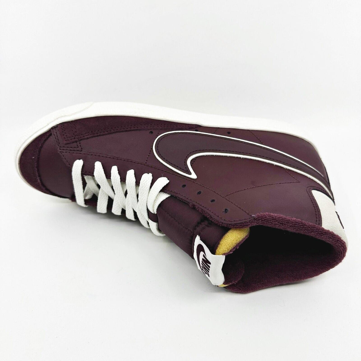 Nike Blazer Mid '77 PRM Night Maroon White Mens Sneakers