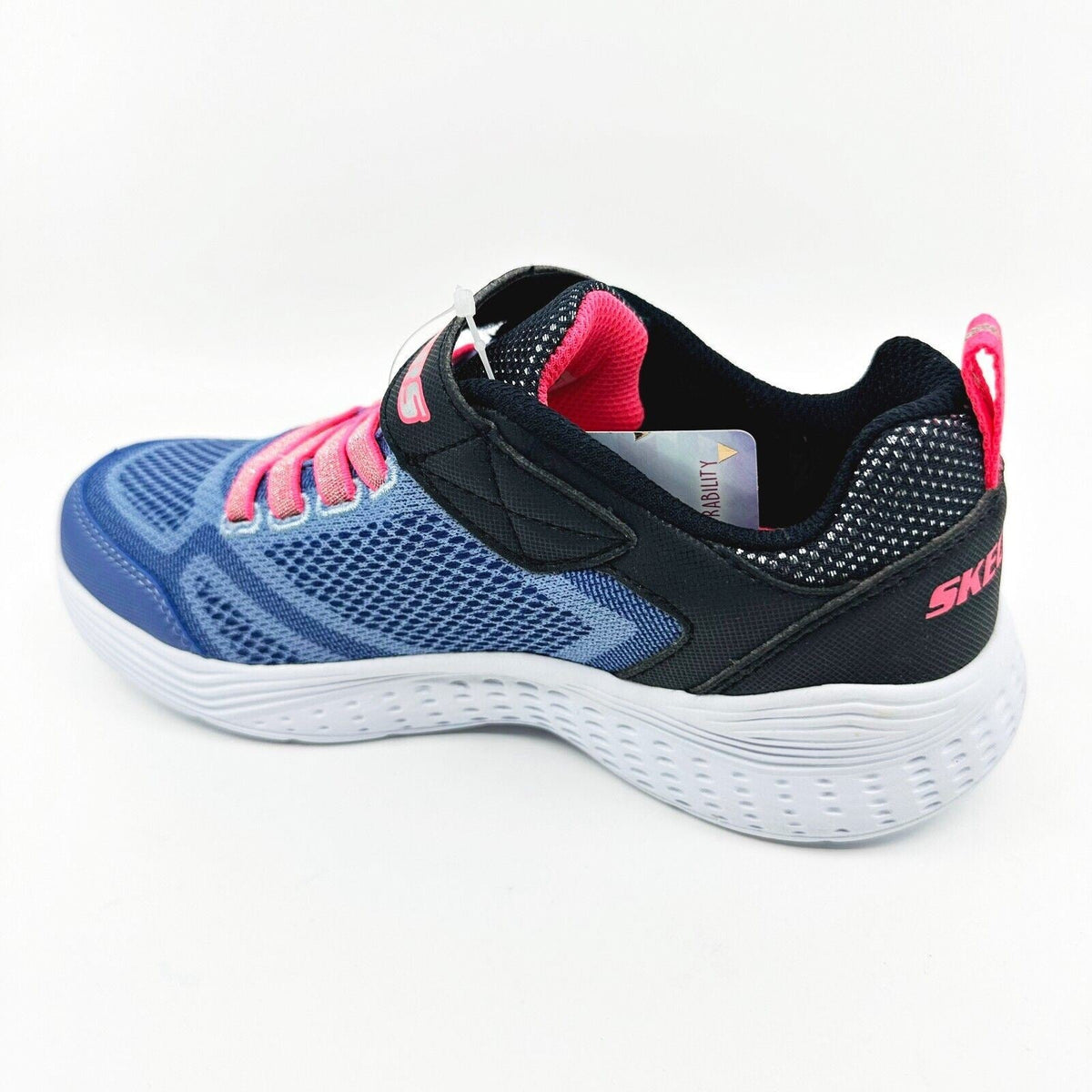 Skechers Snap Sprints Blue Pink Navy Kids Girls Sneakers