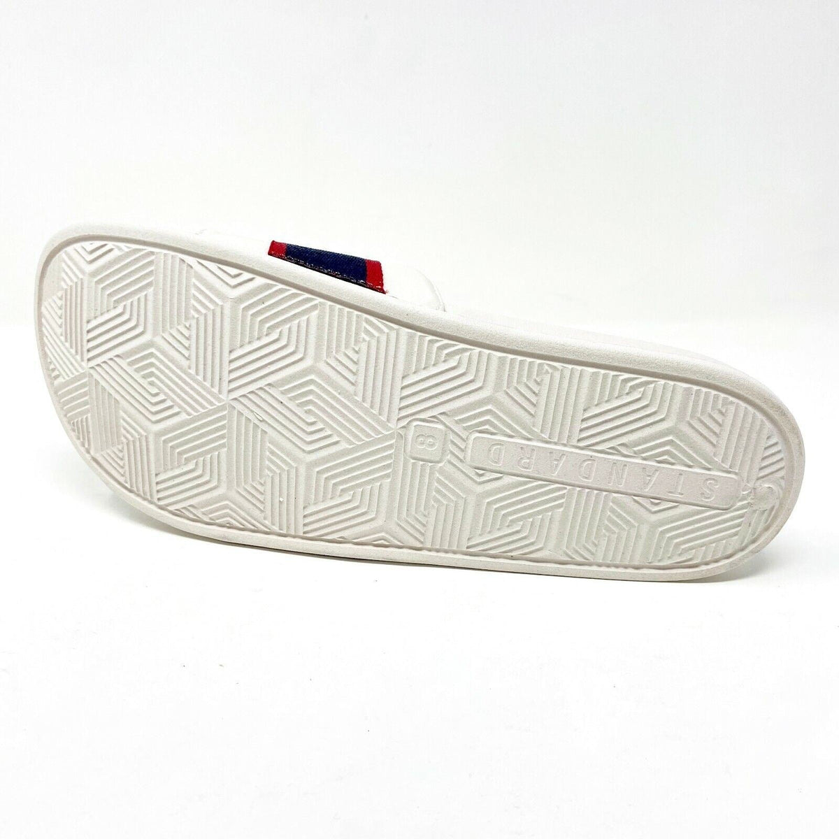STNDRD Standard Los Angeles Monaco Tan Blue Red Womens Slide Sandals