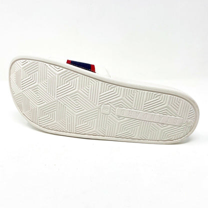 STNDRD Standard Los Angeles Monaco Tan Blue Red Womens Slide Sandals