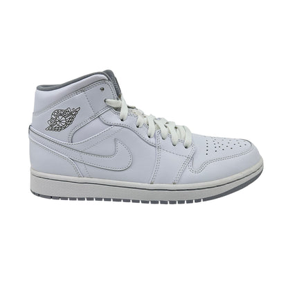 Jordan 1 Mid White Wolf Grey Mens Athletic Sneaker