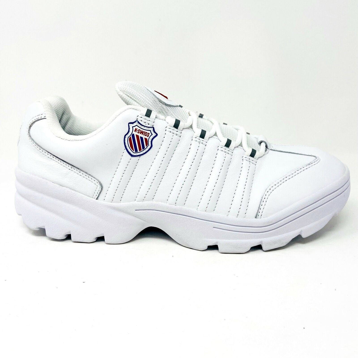 K-Swiss Altezo White Corporate Mens Size 7.5 Athletic Sneakers 06383 134