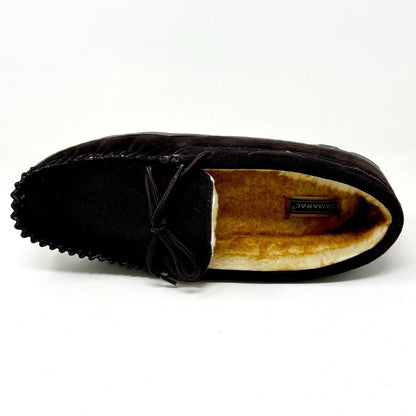 Tamarac Mens Utah Rootbeer Cowhide Comfort Slip On Comfort Slippers