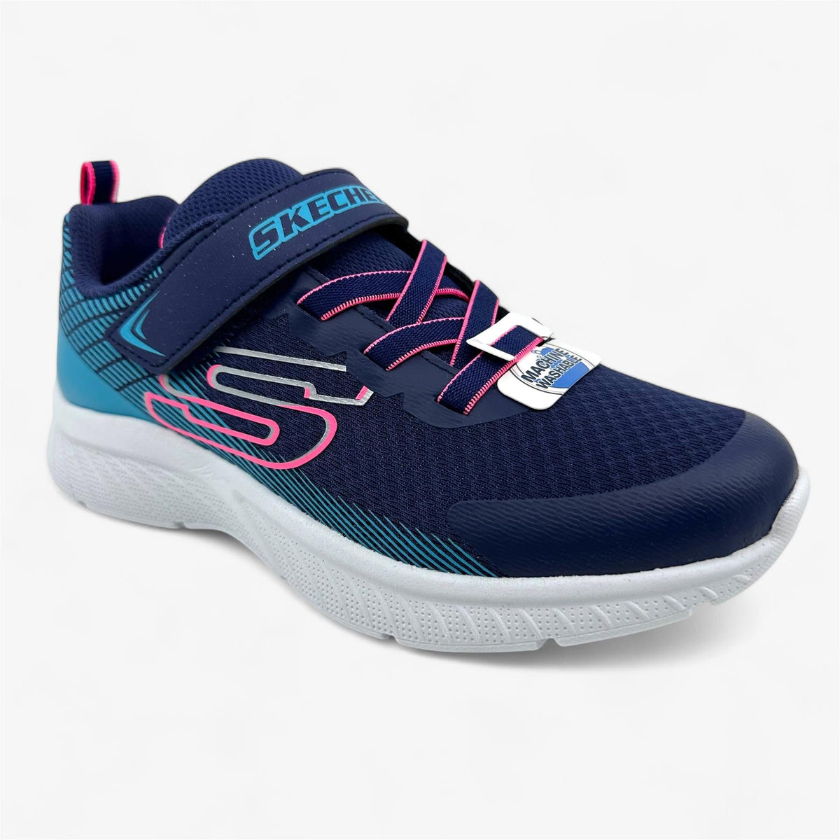 Skechers Microspec Plus Sprint Speed Navy Blue Kids Unisex Kids Size 3 Sneaker