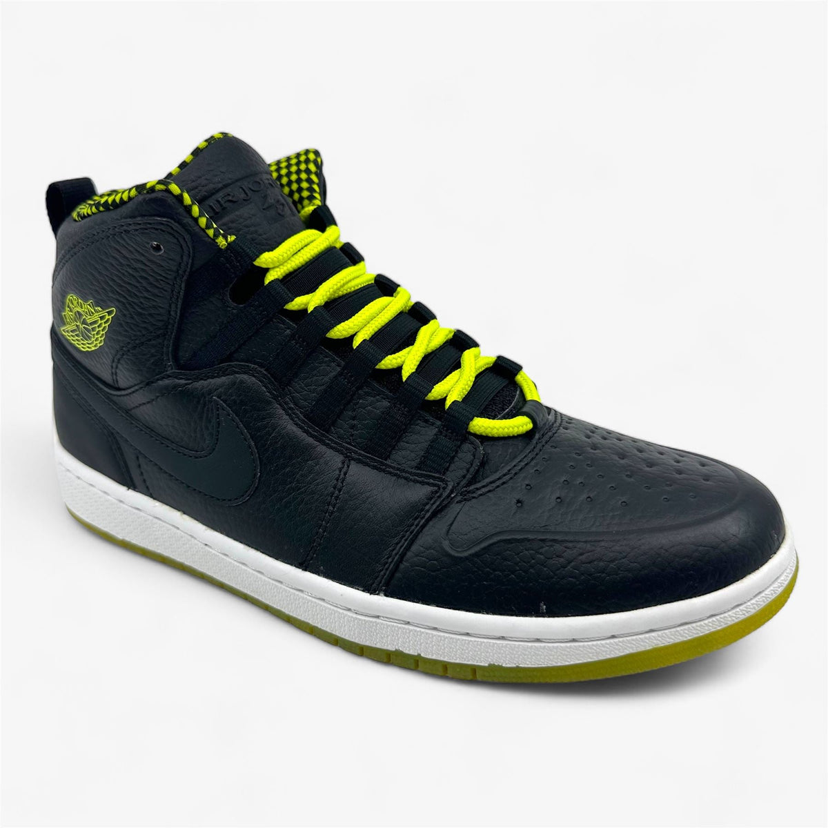 Jordan Air Jordan 1 Retro 94 Black Venom Green Mens Athletic Sneaker