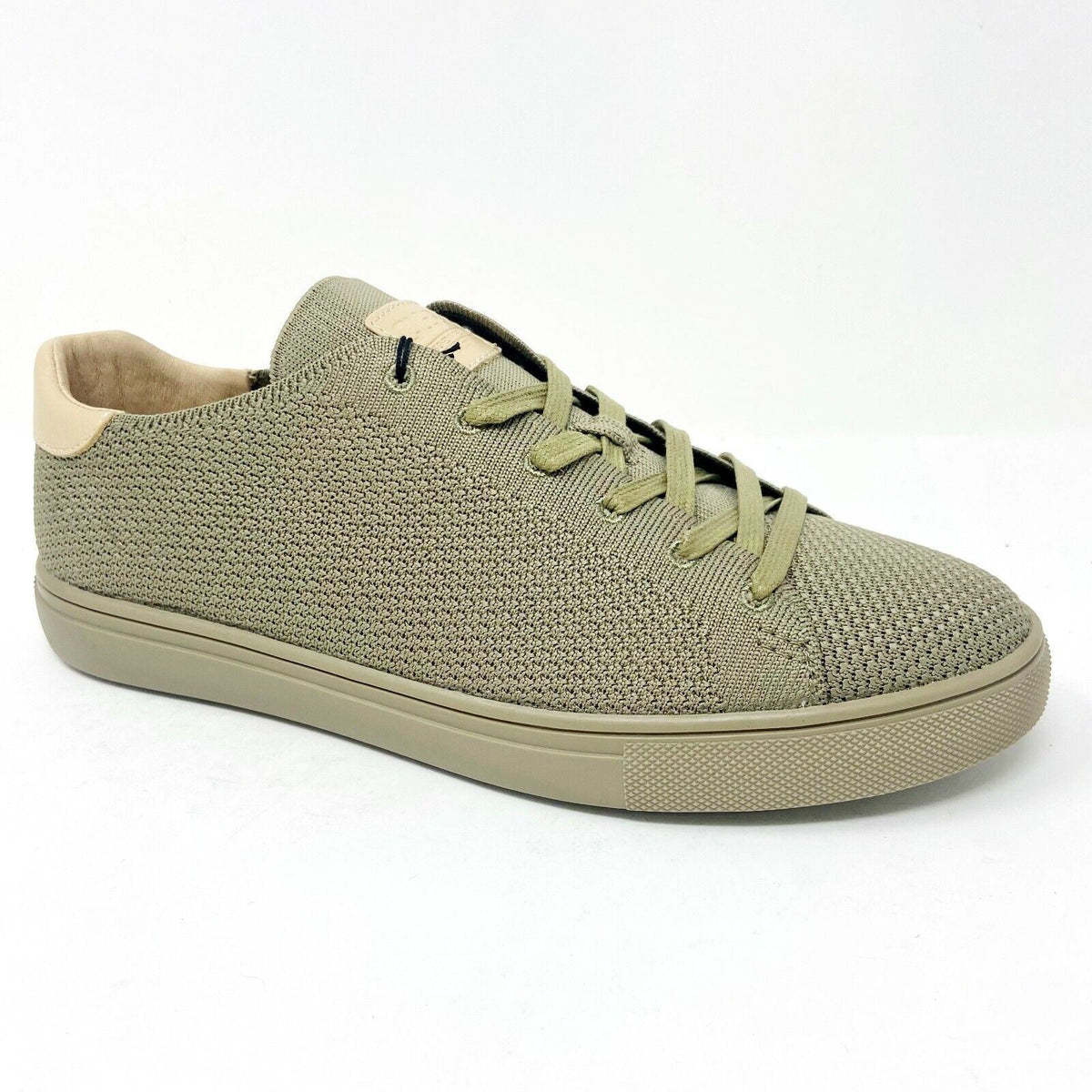 Clae Bradley Knit Pale Khaki Mens Premium Casual Sneakers
