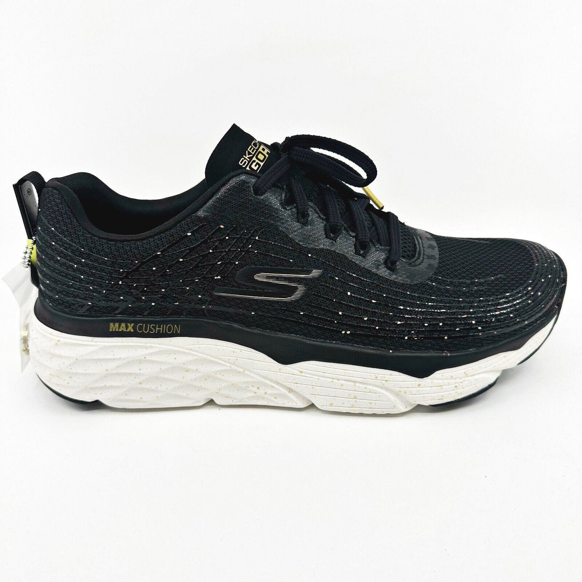 Skechers Max Cushioning Elite Commemoration 30th Anniv Black White Mens Sneakers