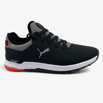 PUMA Proadapt Alphacat Black Silver Hot Coral Womens Waterproof Golf Shoes