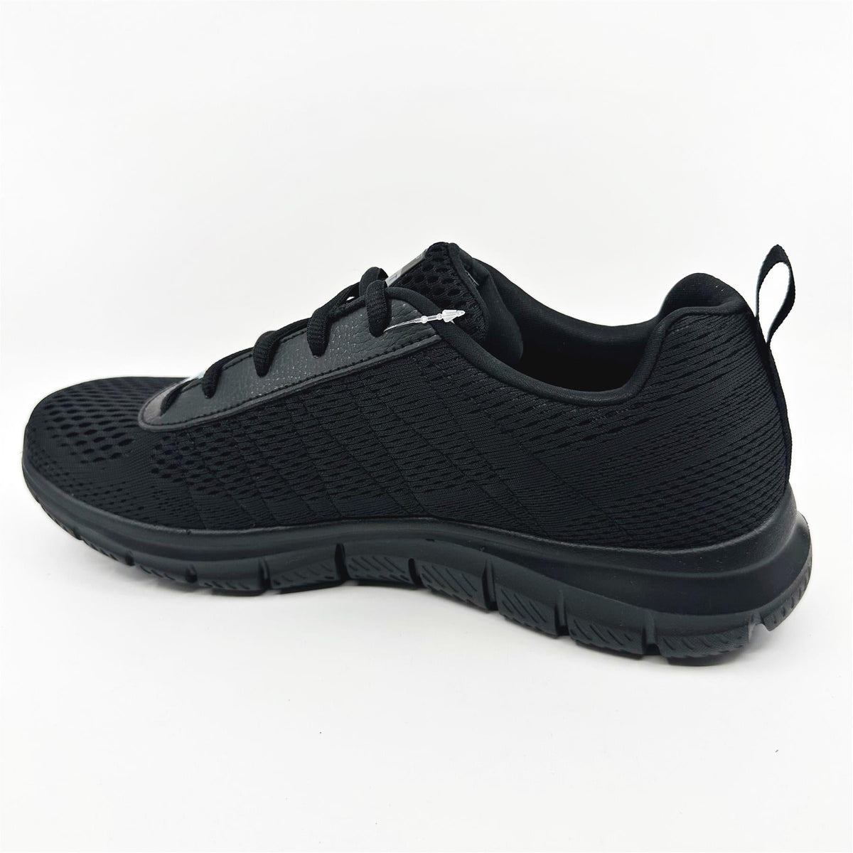 Skechers Track Moulton Black Mens Athletic Sneakers