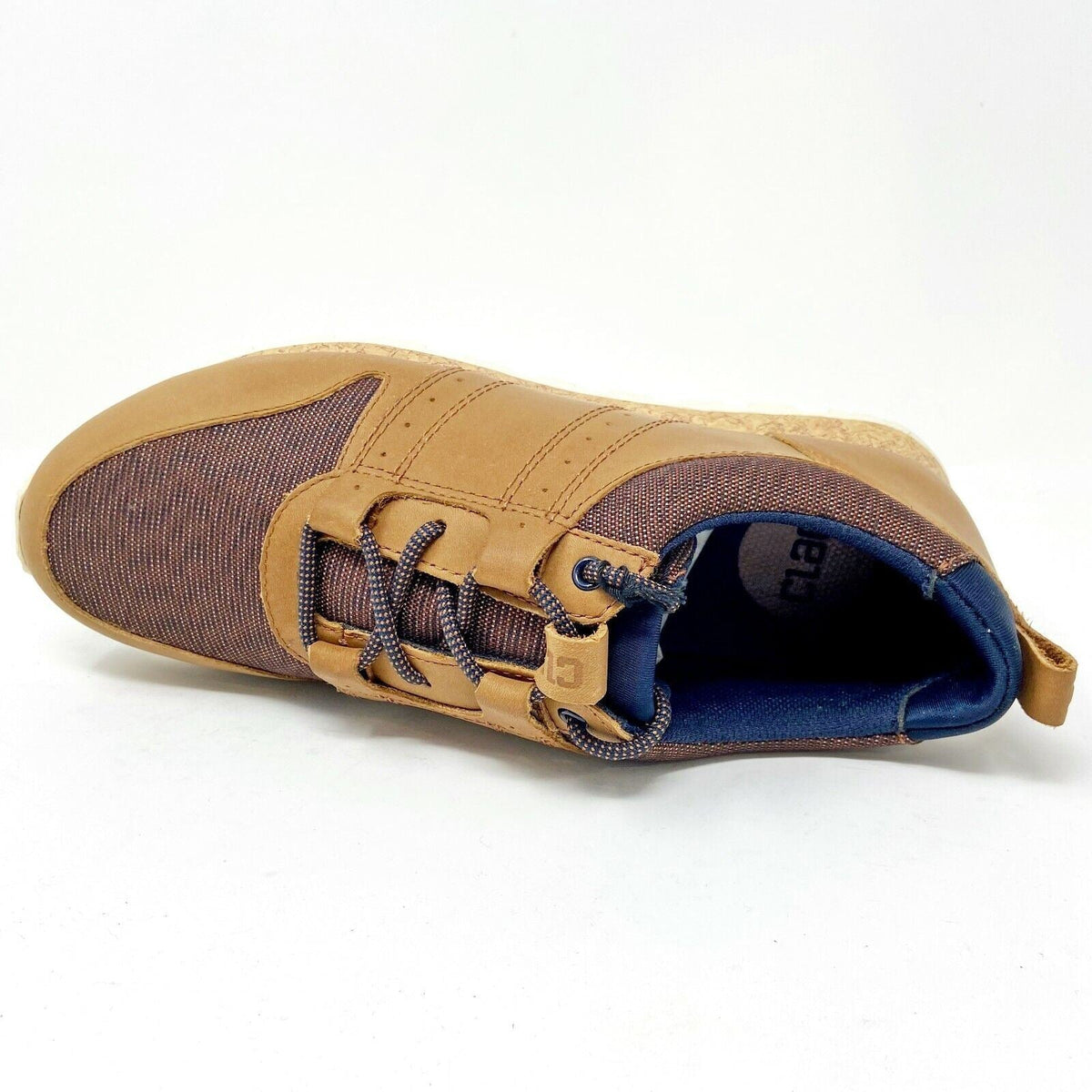 Clae Mills Grizzly Leather Nylon Canvas Brown Mens Premium Casual Shoes
