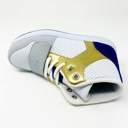 Creative Recreation Cesario Metallic Gold Vapor White Royal Youth Kids Sneakers