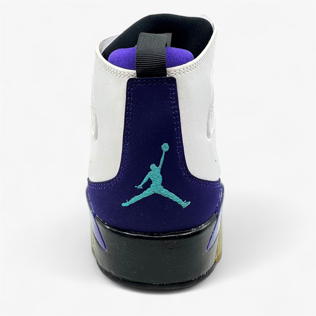 Jordan Flight Club 91 White New Emerald Grape Ice Black Mens Size 12 Sneaker