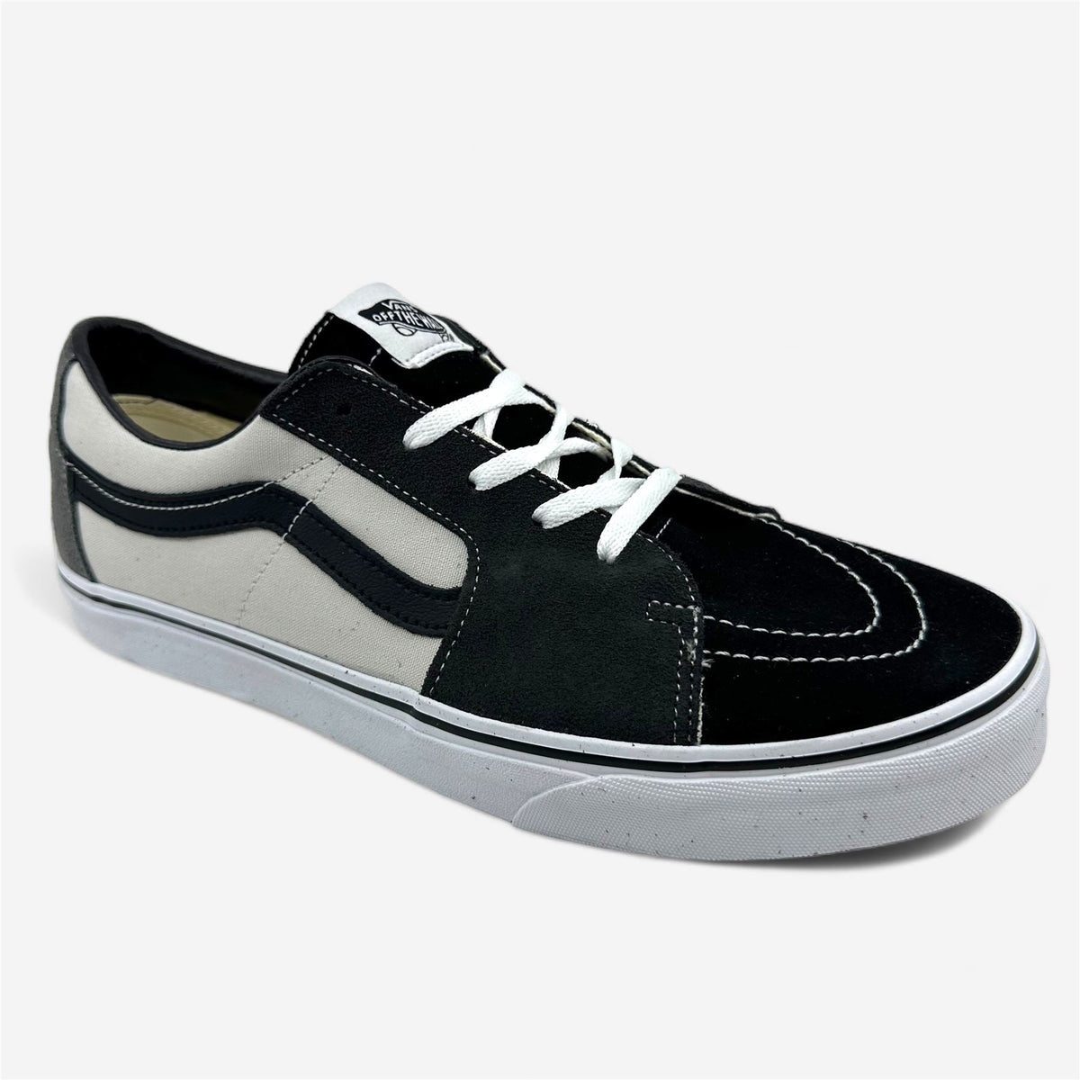 VANS SK8 Low (Color Block) Drizzle True White Mens Athletic Sneaker