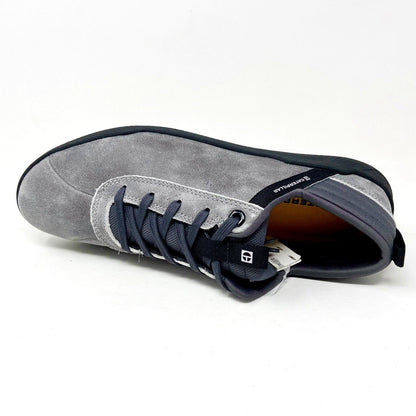 Caterpillar CAT Hex Glacier Grey Black Mens Suede Casual Sneakers P724183