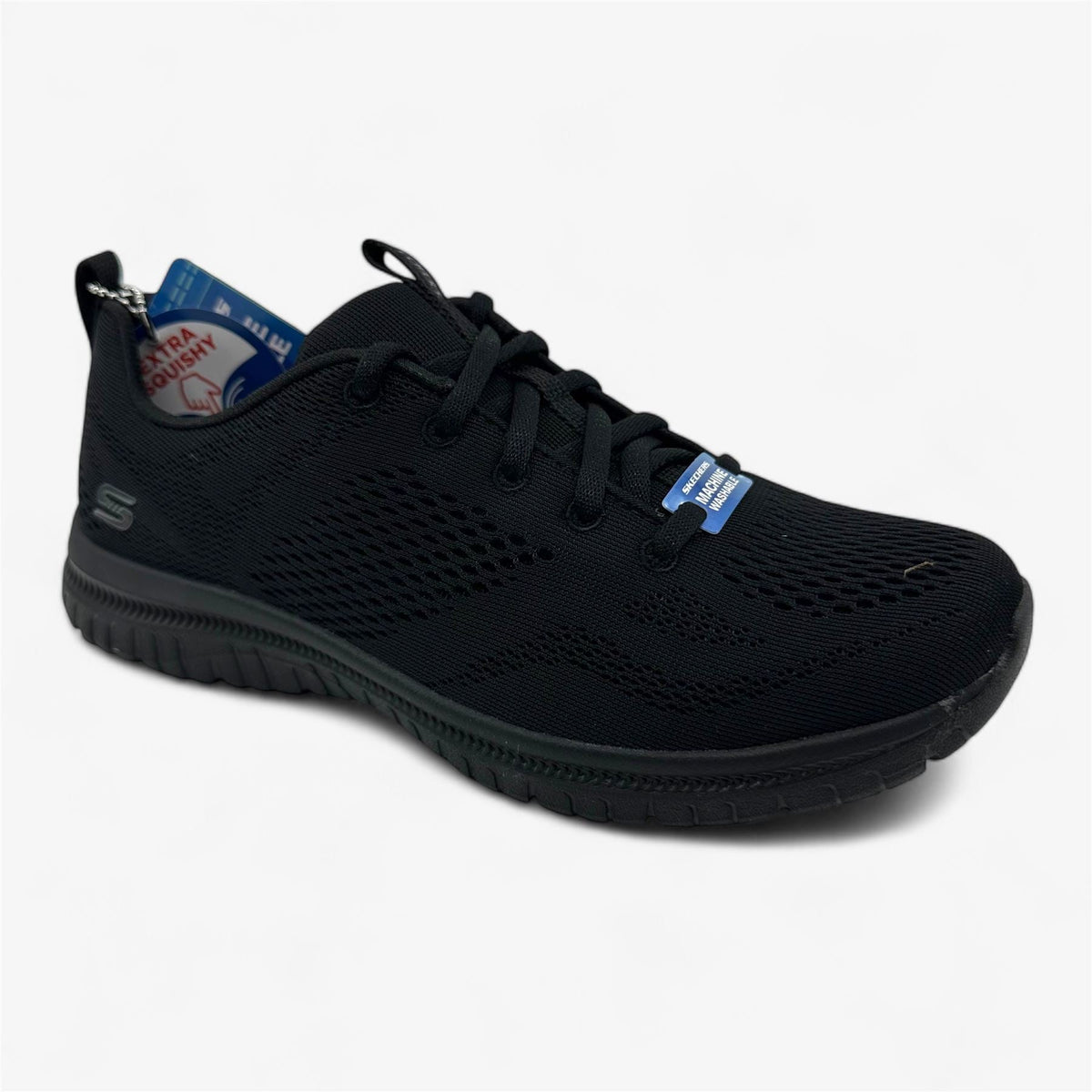 Skechers Virtue Ambrosia Black Womens Athletic Sneaker