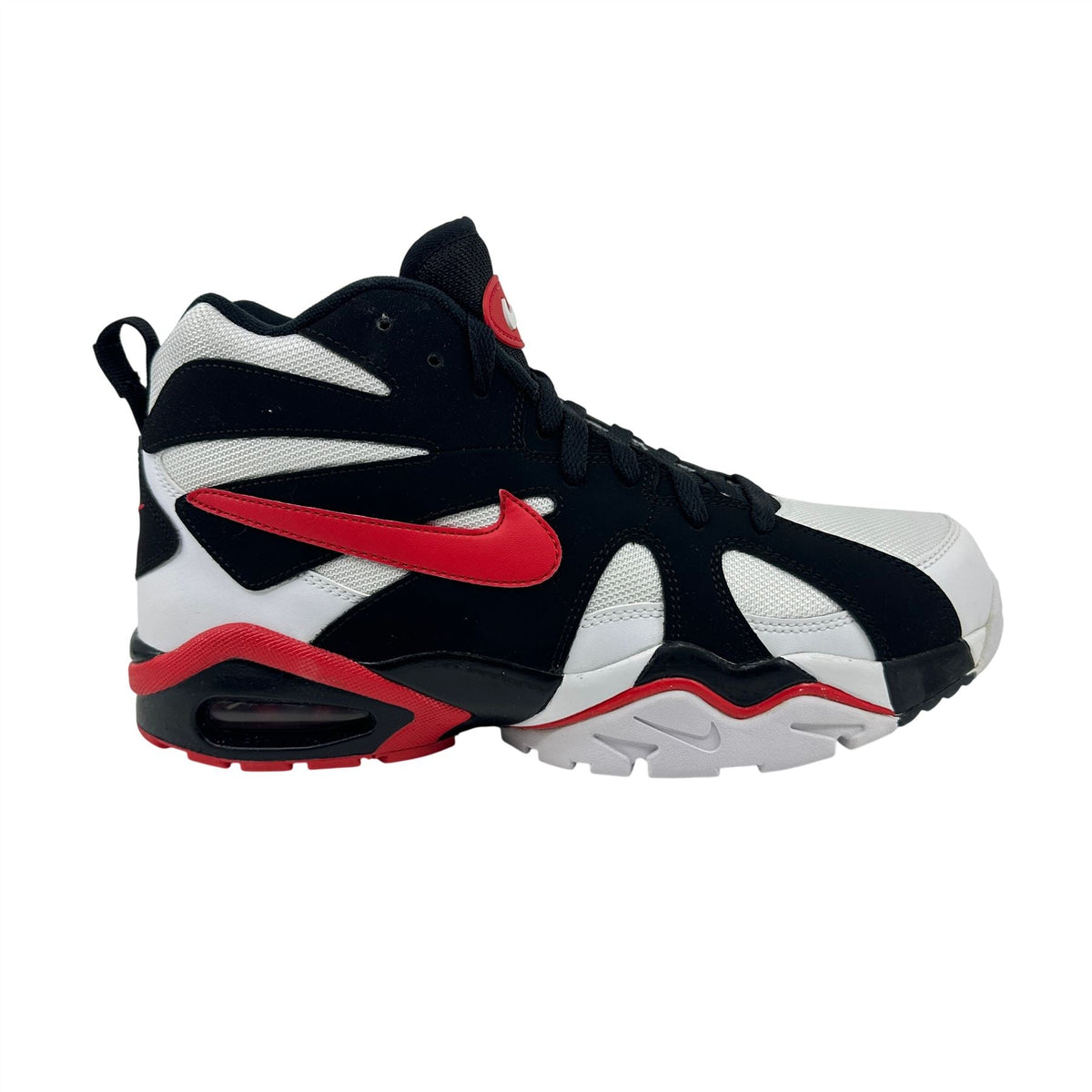 Nike Air Diamond Fury '96 White University Red Black Mens Athletic Sneaker