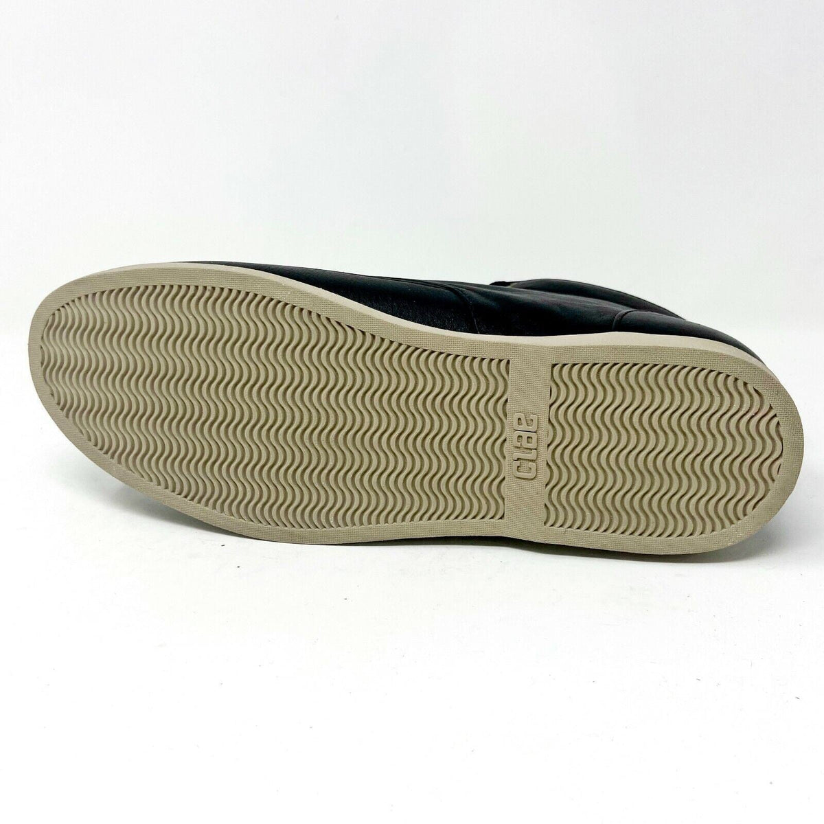 Clae Hamilton Black Leather Mens Casual Sneakers