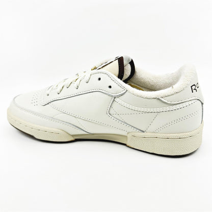 Reebok Club C 85 Vintage Chalk Black Mens Athletic Sneaker