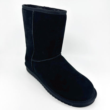 Koolaburra by UGG Koola Short Black Womens Faux Fur Suede Shearling Boots