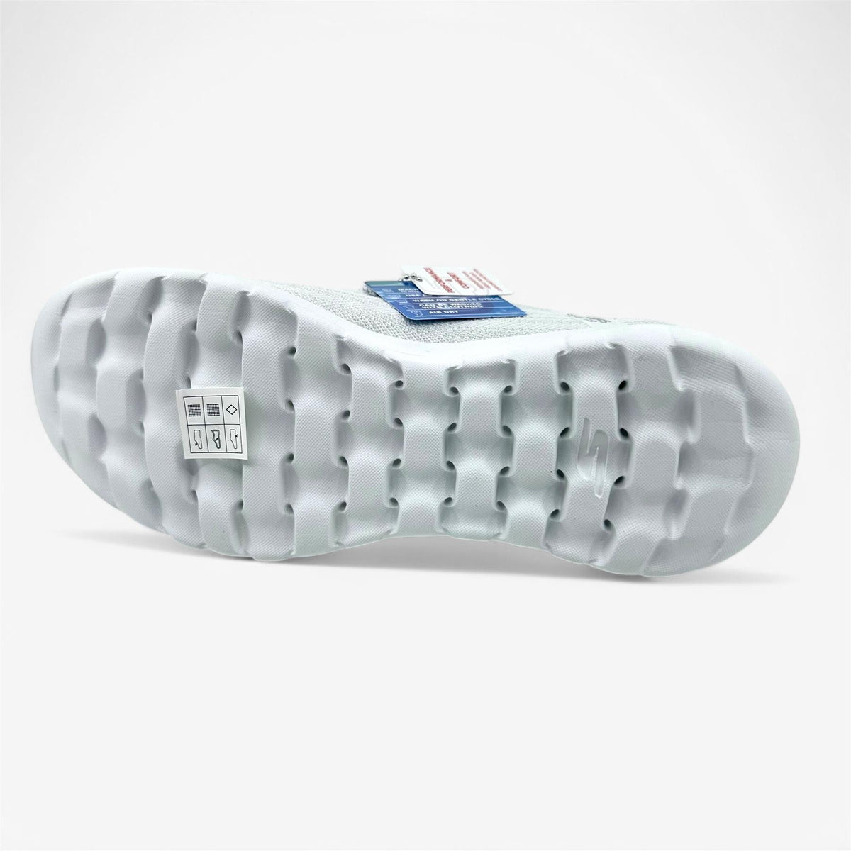 Skechers Go Walk Joy Fantasia White Silver Womens Athletic Sneaker