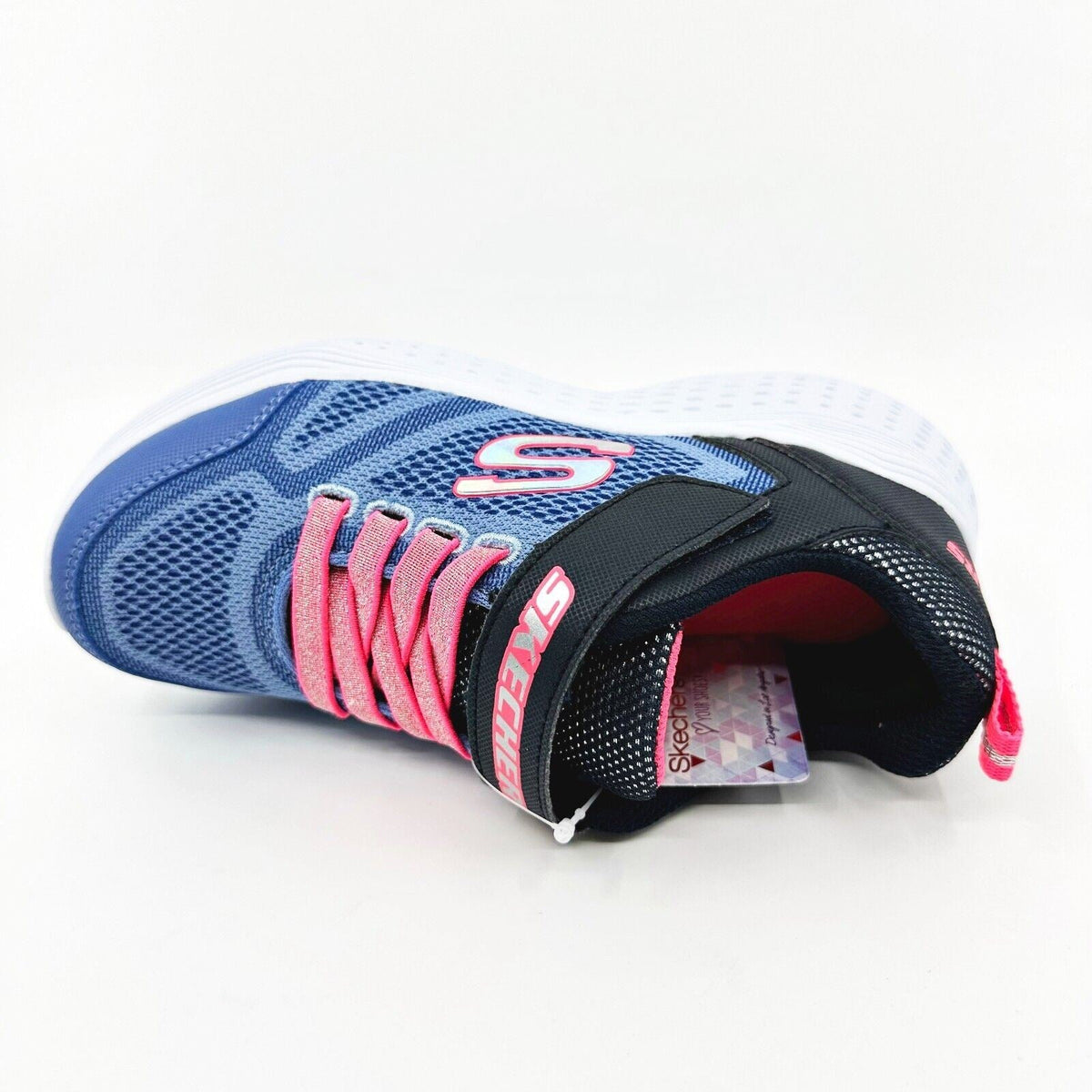 Skechers Snap Sprints Blue Pink Navy Kids Girls Sneakers