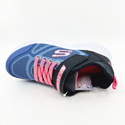 Skechers Snap Sprints Blue Pink Navy Kids Girls Sneakers