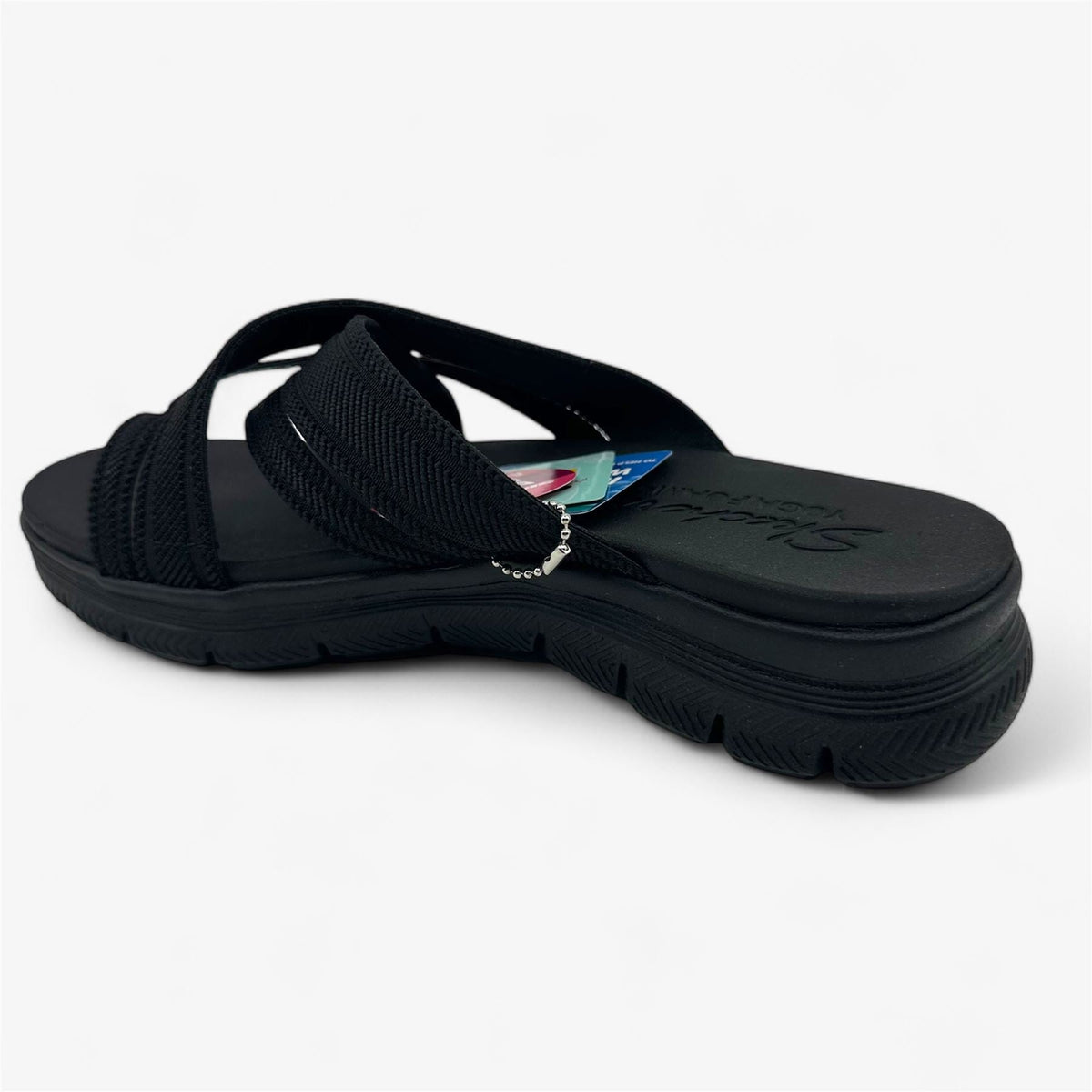 Skechers Flex Appeal 4.0 Perfect 4 You Black Womens Sandal Slip-On