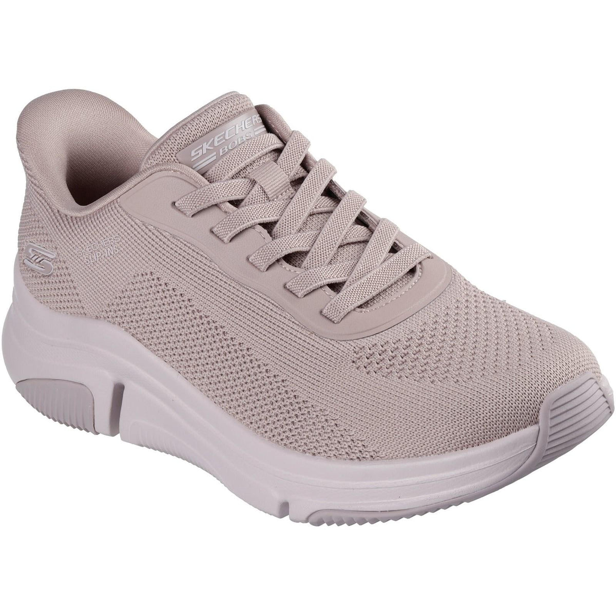 Women's Wide Fit Skechers 117587 Slip-ins Bobs Sport Sparrow Flex Trainers