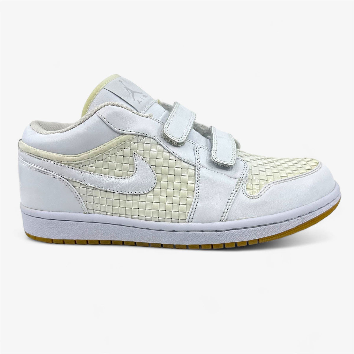 Jordan Air Jordan 1 Premier Low White Metallic Platinum Mens Sneaker