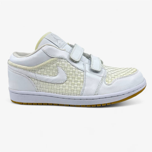 Jordan Air Jordan 1 Premier Low White Metallic Platinum Mens Sneaker